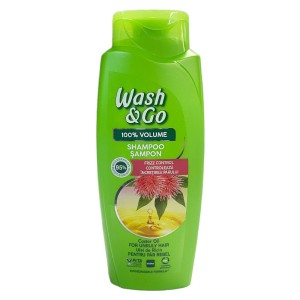 Șampon Wash&Go cu Ulei de Ricin, 675 ml - Strălucire și Îngrijire