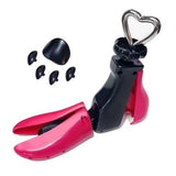 San/Calapod Pro Reglabil, Vivimall, Alungire si Largire 4 Directii, Marime 35-42, Pantofi, Ghete, Adidasi, Arc, 22 x 20.5 x 7 cm, Roz / Negru - vivimall.ro