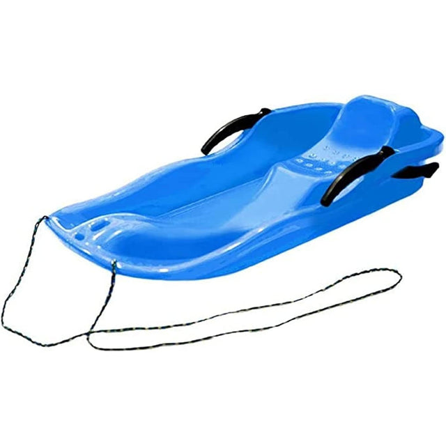 Sanie, Flippy, din Plastic, +3 Ani, 87 x 40 x 17.5 cm, cu Frana si Franghie, pentru Adulti si Copii, Albastru - vivimall.ro