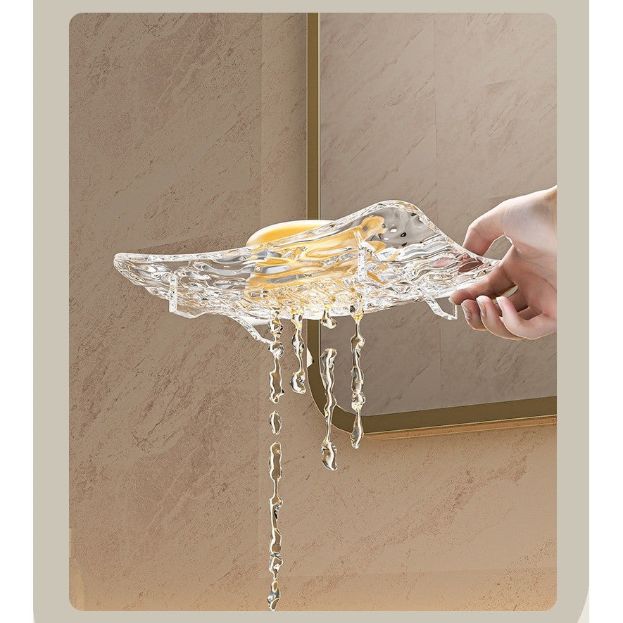 Savoniera Din Plastic 15 X 9 Cm, Cu Scurgere Apa, Design Modern - vivimall.ro