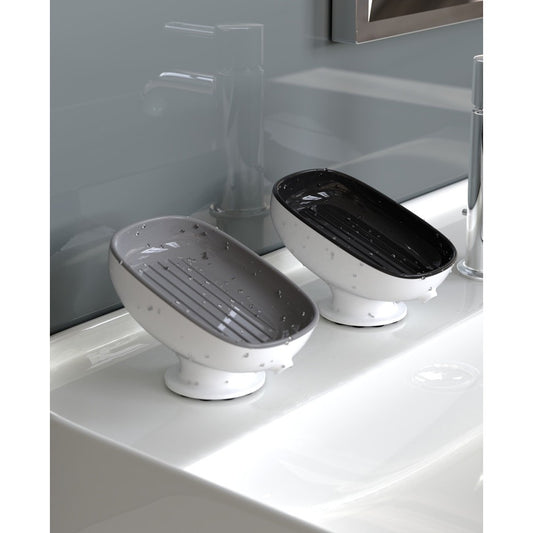 Savoniera Din Plastic, Cu Ventuza, Design Modern - vivimall.ro