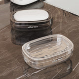 Savoniera, Vivimall, Pentru Blat, PET, Scurgere Optima, din Plastic, 13 x 9 x 4 cm, Gri - vivimall.ro