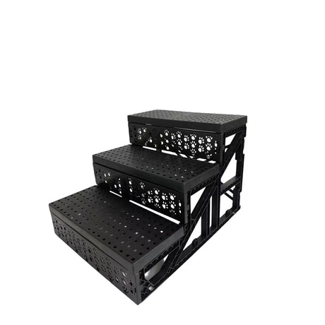 Scara pentru Animale de Companie, Flippy, Universal, Detasabil, 3 Trepte, 45x35x30 cm, Gri