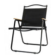 Scaun Camping, Aluminiu, Pliabila, 52 X 53 X 80 Cm, Negru - vivimall.ro