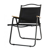 Scaun Camping, Aluminiu, Pliabila, 52 X 53 X 80 Cm, Negru - vivimall.ro