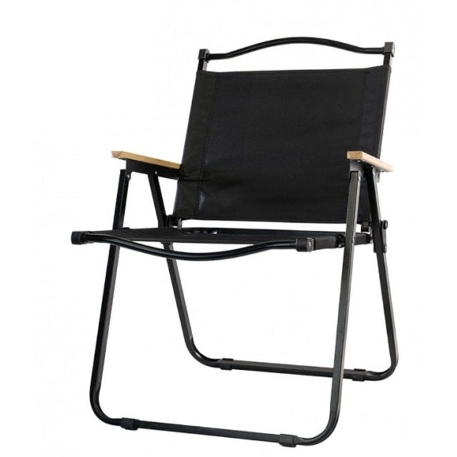 Scaun camping, Aluminiu, Pliabila, Vivimall, 52 x 53 x 80 cm, Negru - vivimall.ro