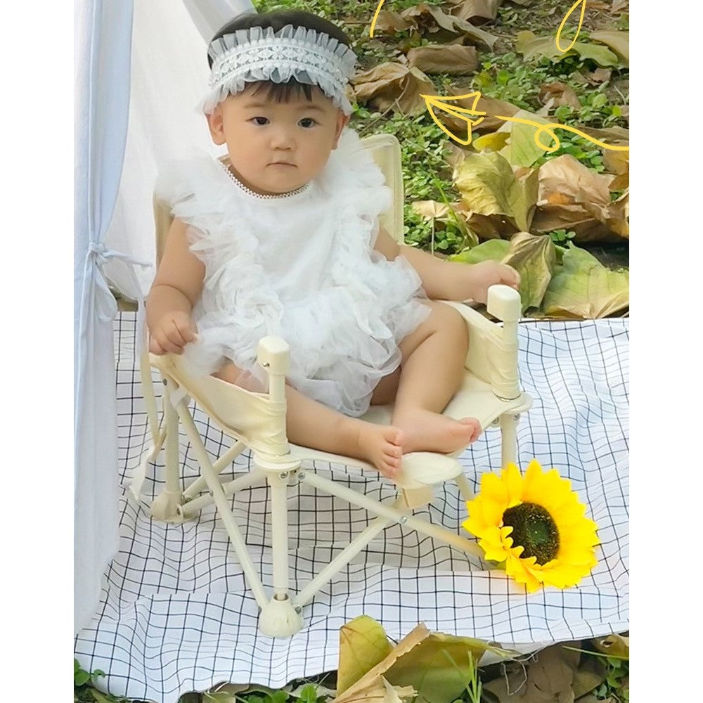 Scaun de Masa pentru Bebelusi si Copii, Flippy, Tavita si Husa Detasabile, Multifuncțional, Stabil, Centura de Siguranta, Cos de Depozitare, Bej, cu Umbrela Roz, de la 6 Luni - vivimall.ro