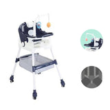 Scaun De Masa Pentru Copii, Multifunctional, Pliabil, Cu Roti, Cos De Depozitare, Din Plastic, Centura De Siguranta, Suport De Agatat Jucarii