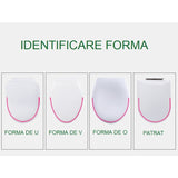 Capac De Toaleta Cu Reductie 2 In 1, Pentru Copii Si Adulti, Coborare Lenta Si Silentioasa, Instalare Usoara, Din Pp5, In Forma De U Patrat, Alb - vivimall.ro