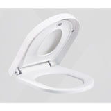 Capac De Toaleta Cu Reductie 2 In 1, Pentru Copii Si Adulti, Coborare Lenta Si Silentioasa, Instalare Usoara, Din Pp5, In Forma De U Patrat, Alb - vivimall.ro