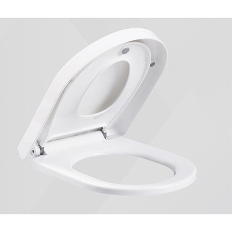 Capac De Toaleta Cu Reductie 2 In 1, Pentru Copii Si Adulti, Coborare Lenta Si Silentioasa, Instalare Usoara, Din Pp5, In Forma De U Patrat, Alb - vivimall.ro