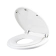 Capac De Toaleta Cu Reductie 2 In 1, Pentru Copii Si Adulti, Coborare Lenta Si Silentioasa, Instalare Usoara, Din Pp5, In Forma De O, Alb - vivimall.ro