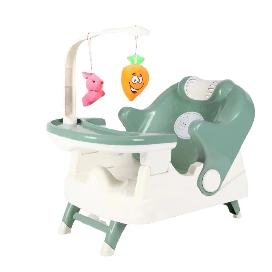Scaun Pentru Copii 2 In 1, Pentru Servit Masa Si Pentru Baie, Multifunctional, Pliabil, Portabil, Din Plastic, Spatar Reglabil