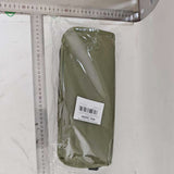 Scaun taburet camping verde depozitat compact în rucsac, greutate 700 g, ideal voiaj