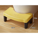 Scaunel Wc, Tratament Impotriva Hemoroizilor Si Constipatiei, Scaun Inaltator Wc Copii, Suport Picioare Wc, Taburet Inaltator Pozitia Corecta Ghemuit Pe Wc, Plastic Rezistent, 17X22X38 Cm - vivimall.ro