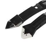 Set Racleta Pentru Indepartare Adeziv, Racleta Pentru Silicon Si Lipici, 5 Capete Din Silicon, Dimensiune Inchisa 18.8 X 4 X 2.8 Cm, Metal, Negru - vivimall.ro