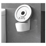 Scrumiera creativa Vivimall, Forma de Toaleta, Capac Alb , Material ABS si Otel Inoxidabil, 12.5 x 10 x 8 cm, Fixare prin Lipire sau De Sine Statator, pentru Baie, Camera, Bucatarie, Balcon, Alb, model 2 - vivimall.ro