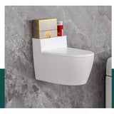 Scrumiera Creativa Forma De Toaleta, Capac Alb, Material Abs Si Otel Inoxidabil, 12.5 X 9.8 X 8.4 Cm, Fixare Prin Lipire Sau De Sine Statator, Pentru Baie, Camera, Bucatarie, Balcon, Alb - vivimall.ro