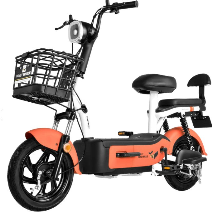 Scuter Electric KG, Vivimall, 45V 500W, 1530x400x850mm, 25km/h, Timp de Incarcare 4-6h, Portocaliu - vivimall.ro