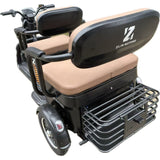 Triciclu Electric V6, Saige, Fara Permis, cu Doua Locuri, Motor 1800W, Baterie 72V24Ah, Autonomie 60km, 220x88x105 cm, Viteza Maxima 25km/h, Negru OldStyle - vivimall.ro