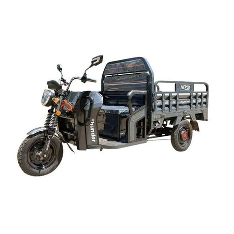 Triciclu Electric de Marfa XPB, Vivimall, Viteza Maxima 25 km/h, 1600W, 60V/35Ah, Fara Permis, Mototricicleta Electrica de Transport, Gri - vivimall.ro