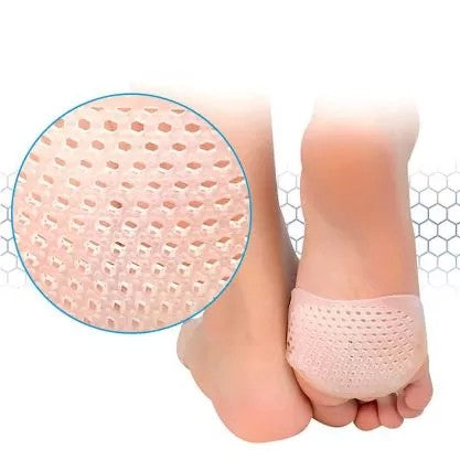 Set 2 Branturi Cu Gel, Pentru Metatarsiene, Pernute Din Silicon Gel, Universale, Separator Corectie Pozitie Degete Picior, Crem - vivimall.ro