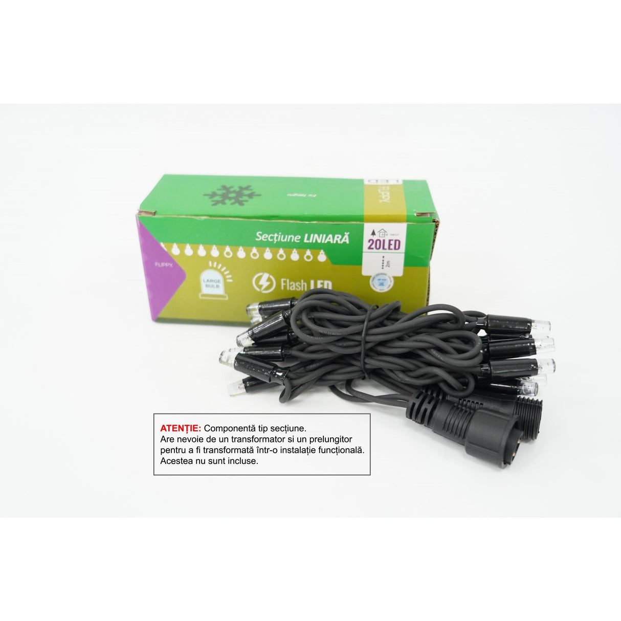 Sectiune Instalatie Craciun 20 Led-Uri Alb Rece | MagicLights 2