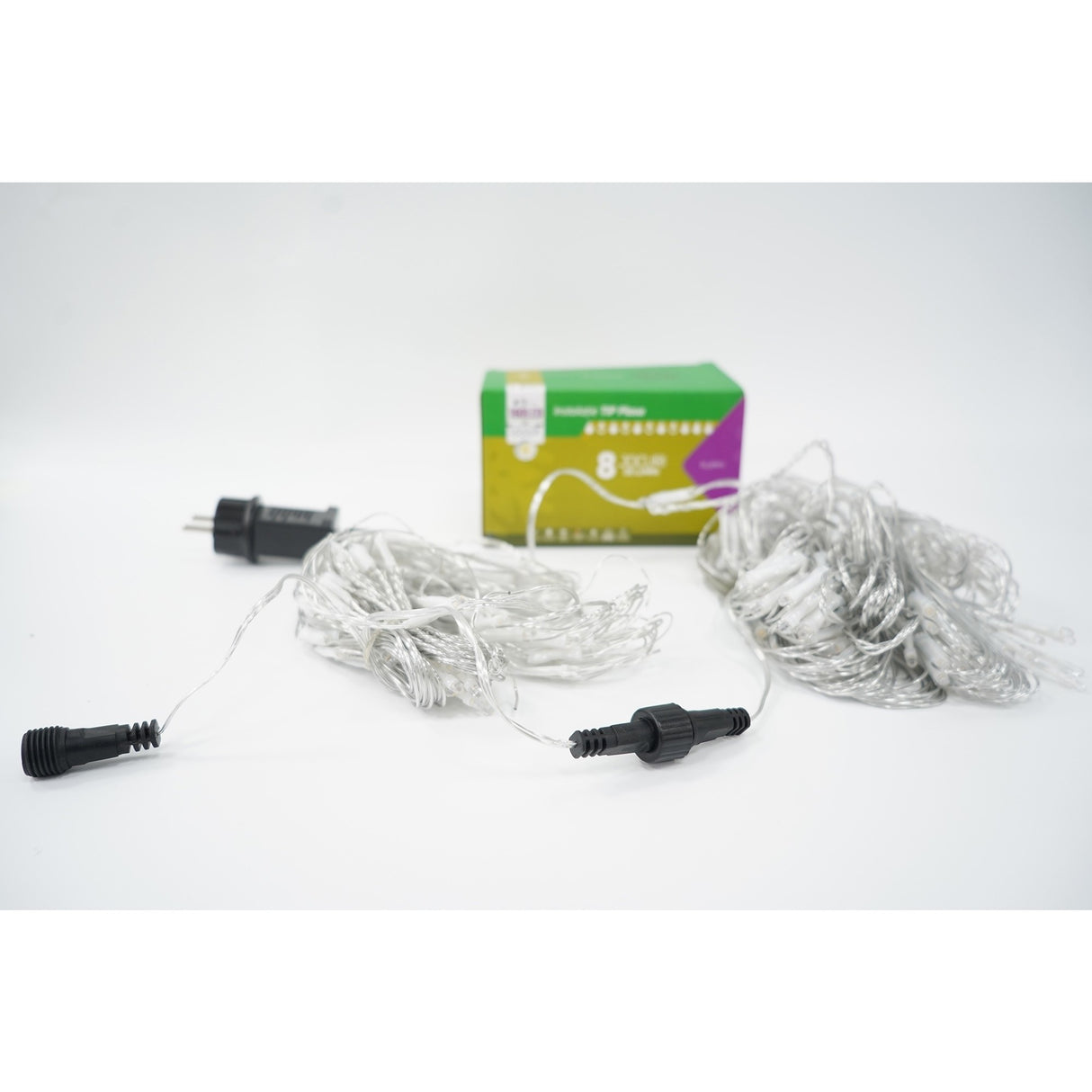 Detaliu jocuri de lumini instalație plasă Flippy 160 LED-uri, mod iluminare activ