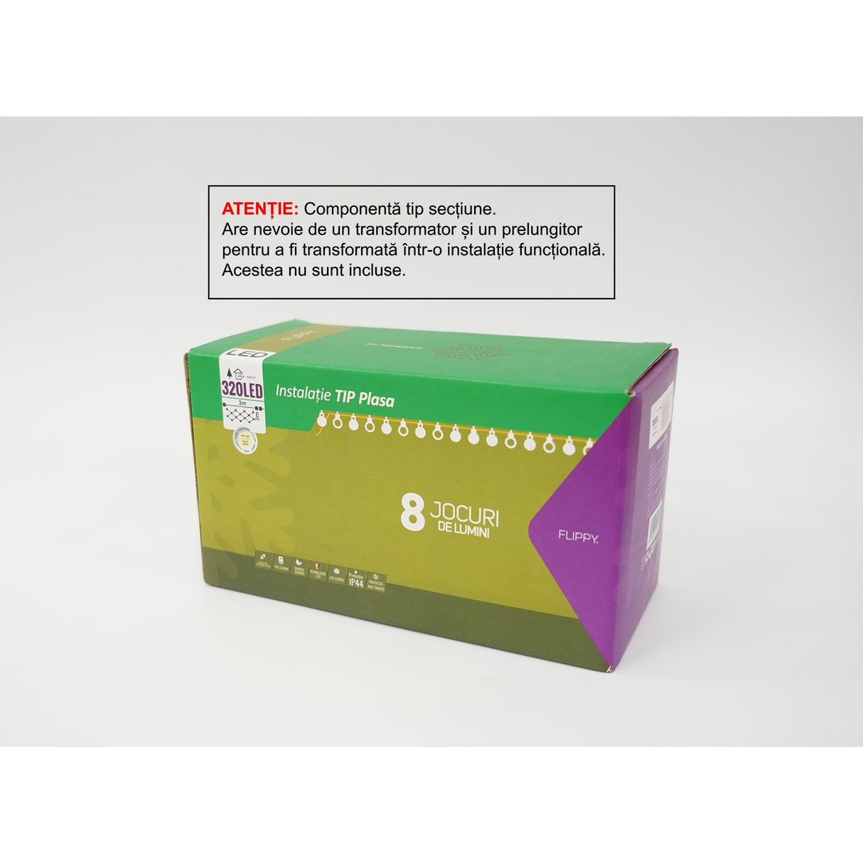 Plasa Lumini Craciun 320 LED Alb Cald | StarLight