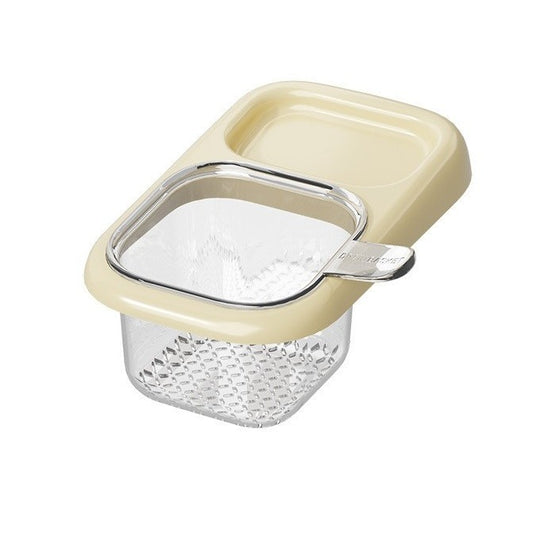 Coș de scurgere Flippy pentru chiuvetă, culoare crem, vedere frontală, material ABS+PET