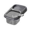 Cos de Scurgere pentru Chiuveta, Flippy, din ABS, cu Maner si Ventuza, Multifunctional, 22 x 13 x 8.5 cm, Gri - vivimall.ro