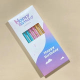 Set 6 Lumanari Lungi, Din Parafina, Happy Birthday,