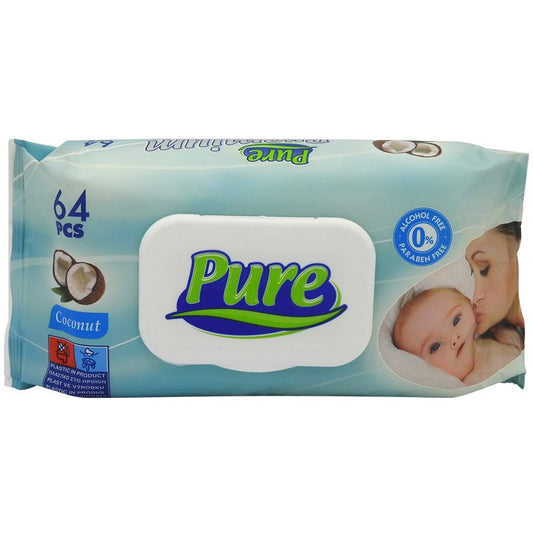 Servetele Umede, Pure, 64 buc Baby