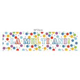 Banner Aniversar, Vivimall, Colectie LA MULTI ANI, 98 x 24 cm, Multicolor - vivimall.ro