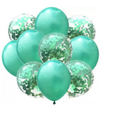 Set 10 Baloane Din Latex, Model Party Confetti, 5 X Confetti, 5 X, 25 Cm, 2.2G