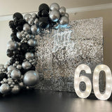 Set 10 Baloane din Latex Chrome, Vivimall, Model Party, 13 cm, Silver, 1 g