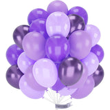 Set 10 Baloane Din Latex Chrome, Model Party, 23 Cm, Diferite Nuante, 2.2 G