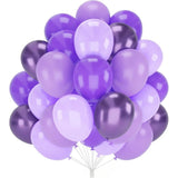 Set 10 Baloane Din Latex Chrome, Model Party, 23 Cm, Diferite Nuante, 2.2 G