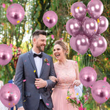 Set 10 Baloane Din Latex Chrome, Model Party, 23 Cm, 2.2 G