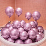 Set 10 Baloane Din Latex Chrome, Model Party, 23 Cm, 2.2 G
