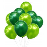 Set 10 Baloane Din Latex Chrome, Model Party, 23 Cm, Diferite Nuante, 2.2 G