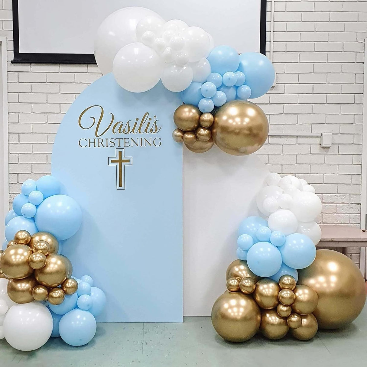 Set 10 Baloane din Latex, Vivimall, Model Party, 13 cm, 1 g, Bleu