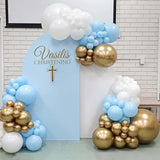 Set 10 Baloane din Latex, Vivimall, Model Party, 13 cm, 1 g, Bleu