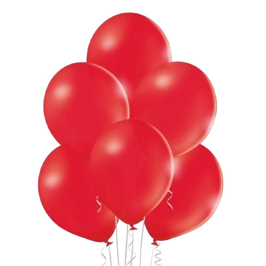 Set 10 Baloane din Latex, Vivimall, Model Party, 13 cm, 1 g, Rosu - vivimall.ro