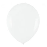 Set 10 Baloane din Latex, Vivimall, Model Party, 13 cm, Albe, 2.2 g