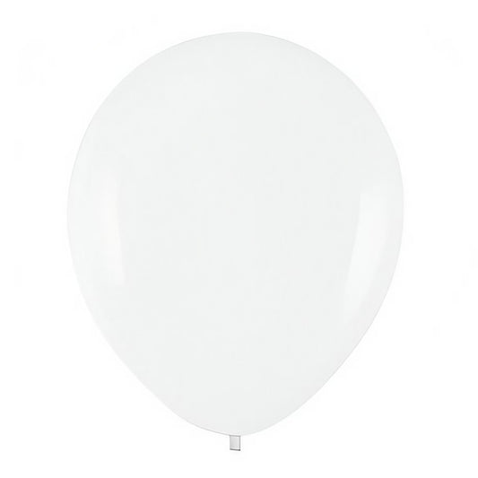 Set 10 Baloane din Latex, Vivimall, Model Party, 13 cm, Albe, 2.2 g - vivimall.ro