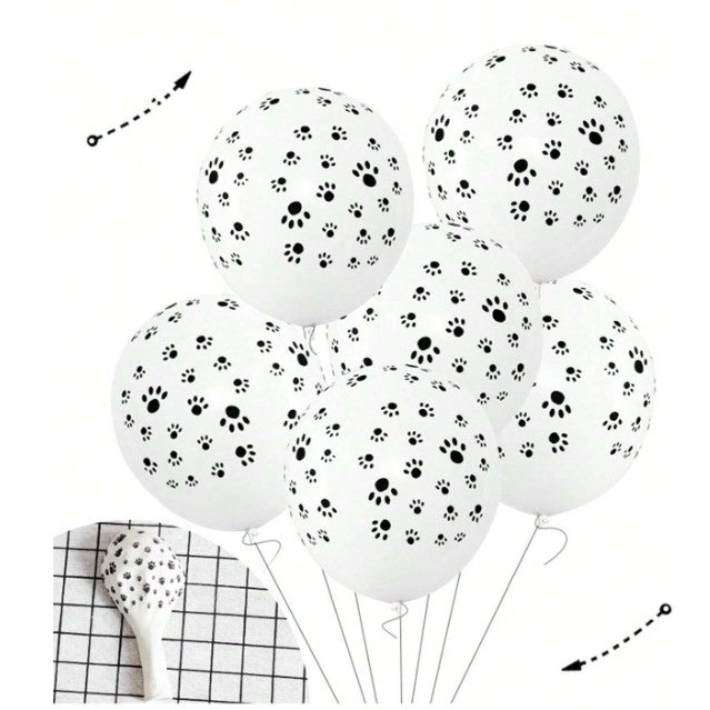 Set 10 Baloane Din Latex, 3X , 3X Galben, 4X Alb, 23 Cm, 1.4G - vivimall.ro