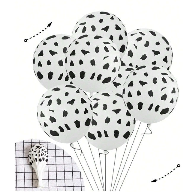 Set 10 Baloane Din Latex, 3X , 3X Galben, 4X Alb, 23 Cm, 1.4G - vivimall.ro