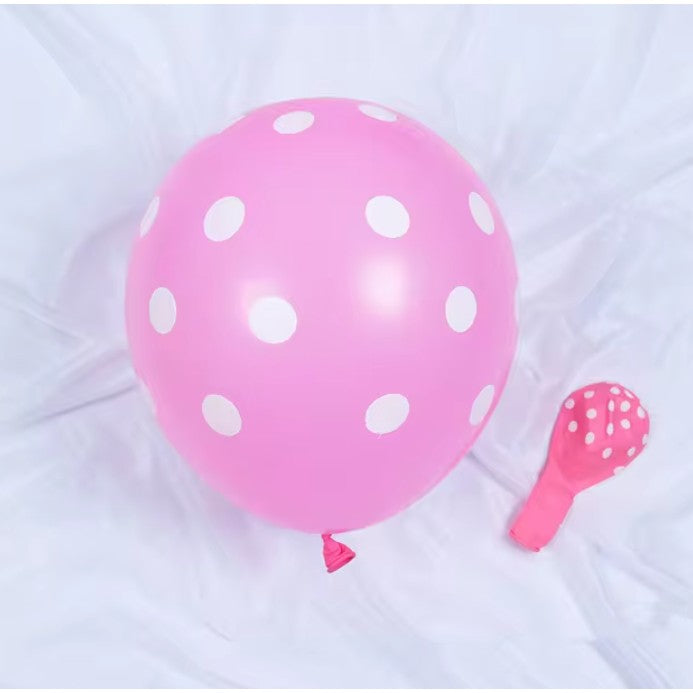 Set 10 Baloane din Latex, Vivimall, Model Party Buline, 2x Albastru, 2x Verde, 2x Mov, 2x Roz, 2x Rosu, 23 cm, 1.4g