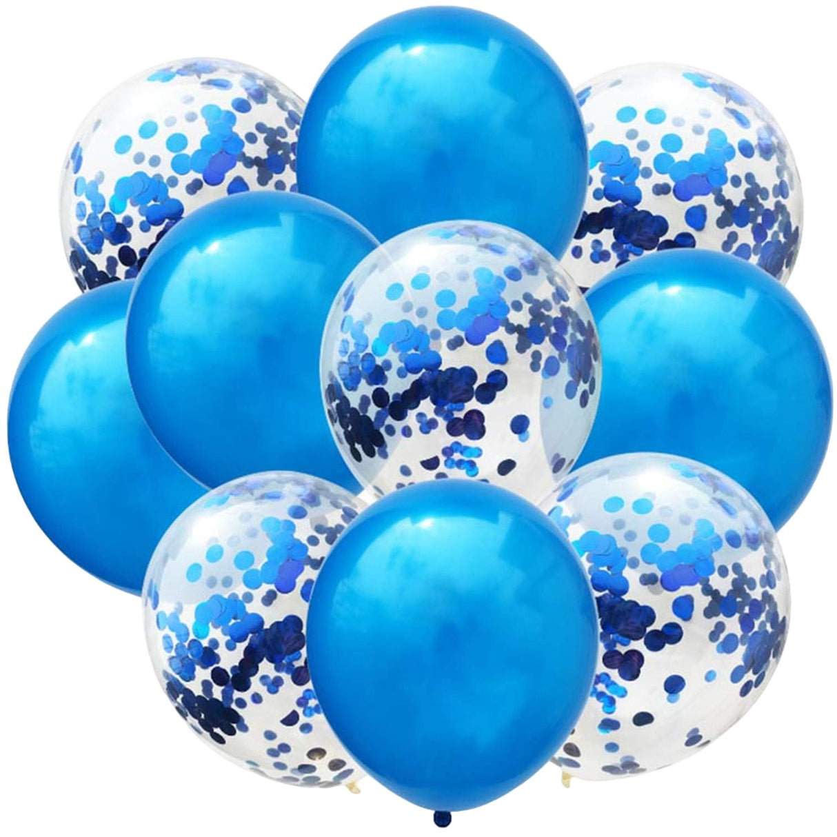 Set 10 Baloane Din Latex, Model Party Confetti, 5 X Confetti, 5 X, 25 Cm, 2.2G